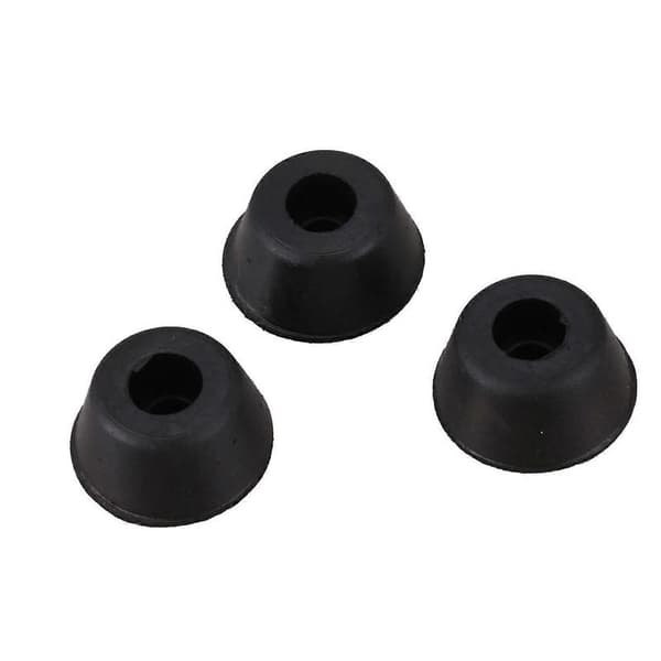 10 stk. 21 mm x 10 mm koniske forsænkede bufferpuder, sorte black