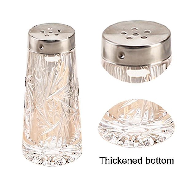 Påfyllningsbar kryddflaska Salt och pepparkvarnar Köksdekor (set om 2) Saltkar Set-hy
