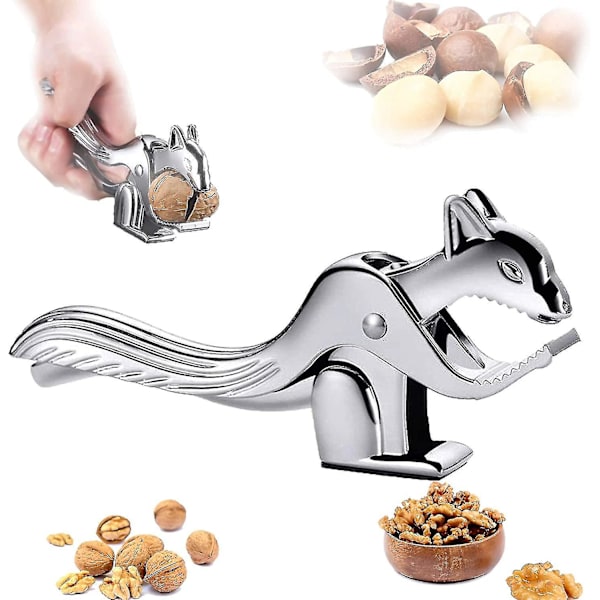 Piao Ekorre Nötknäppare, Stålnötknäppare, Nötknäppare Valnötter, Ansträngningsbesparande Öppningsnötter, Längd: 17,5 cm, Designade Nötknäppare, Ekorre Design Gjutjärn