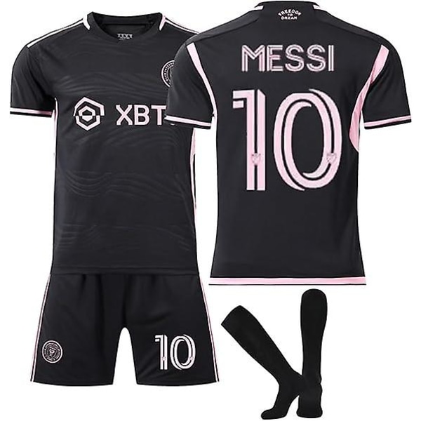 23-24 Miami Home No. 10 Lionel Messi Trøje (Trøjesæt) Sweatshirt Black S