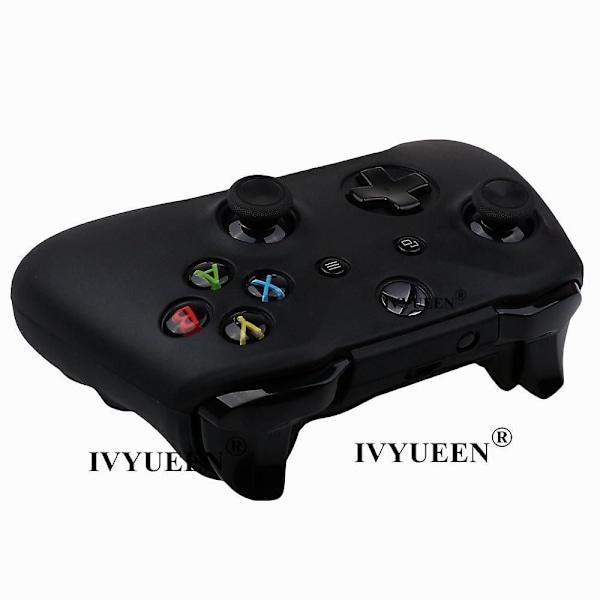 For Microsoft Xbox One X S Slim Kontroller Silikon Skin Case + Analog Thumb Sticks Grip Cap For X Box One 1 X S Gamepad Black Red