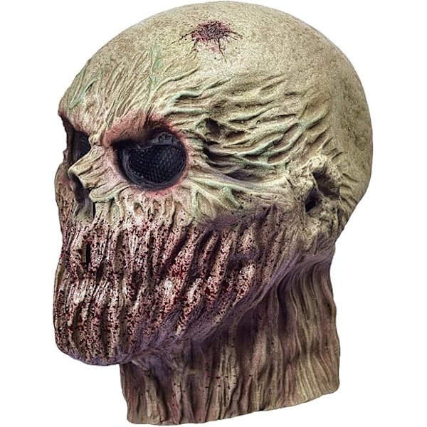 Gysende Halloween Zombie Maske Realistisk Horror Maske Nyhed Kostumefest Latex Fuld Hovedmaske Krybende Cosplay Rekvisitter