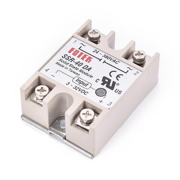Teollinen kiinteän tilan rele SSR 40A suojakilvellä SSR-40DA 40A DC-ohjaus AC Shytmv