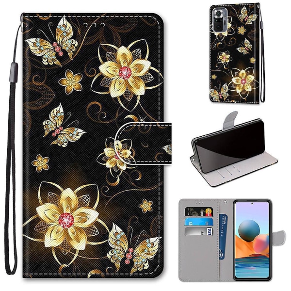 SQBB Deksel for Xiaomi Redmi Note 10 Pro/ Pro Plus deksel Magnetiske Kortspor Kreativt Pensies Mønster Deksel Coque