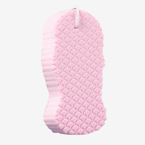 2-4-pakning Død hudfjerner Dusjsvamp Gjenbrukbar Eksfolierende Badesvamp Rosa 3 Pcs