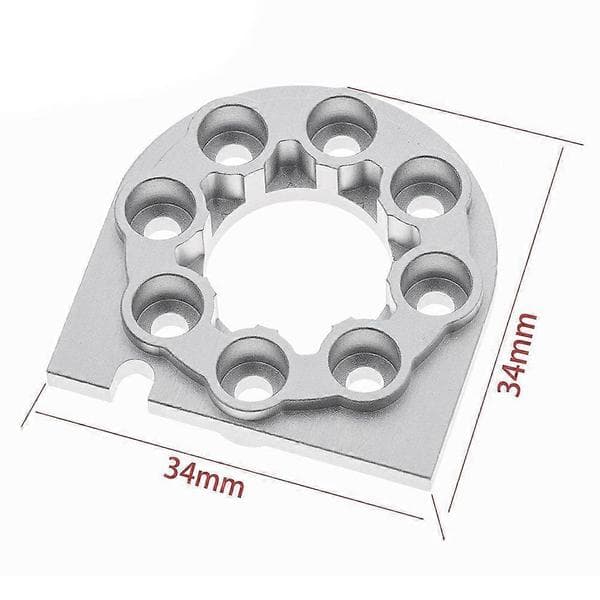 RC Bil Oppgradering Metall Motorbase for TT01/DF02 RC Biltilbehør Silver