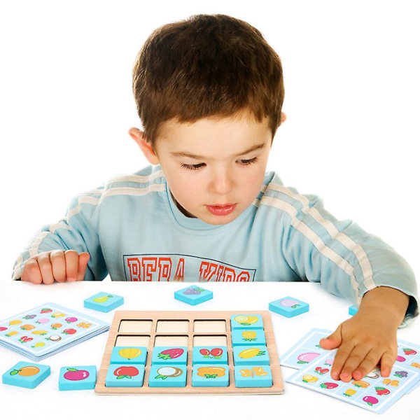 Instant Photo Memory Chess, Children's Puzzle Board Game, Baby Brainpower, Early Education Wooden Toys