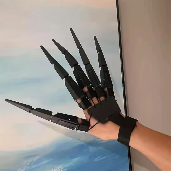 Halloween ledede fingre, 3D finger extensions ledede finger leker, like fleksible som dine egne fingre, festmaske rekvisitter right hand