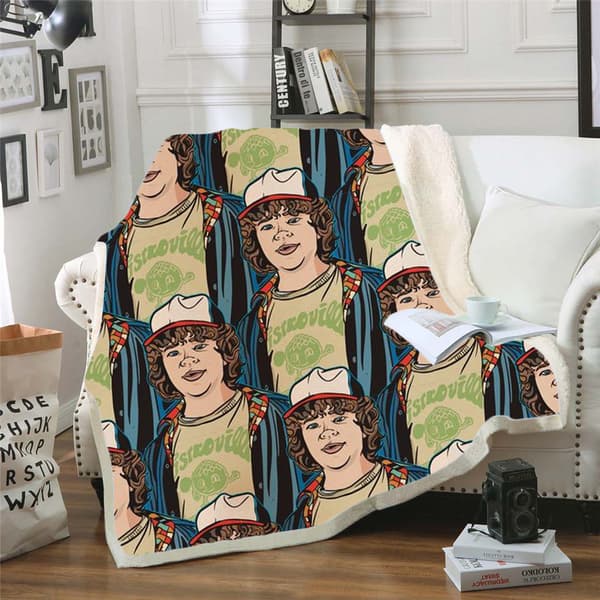 Stranger Things 3D-printet uldtæppe, flannel, 70*100 6