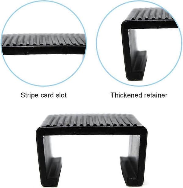 8 stk. Kurvemøbelclips Sofaclips Sofa Justeringsstik Fastgørelsesclips til Have Udendørs Sofa Havemøbler (Indvendig Længde: 4,3 CM)