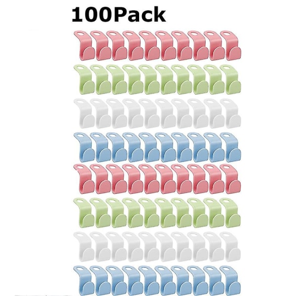 100 stk kleshengere tilkoblingskroker, kaskadehengere kroker, forlengerklips kaskade kleshengere