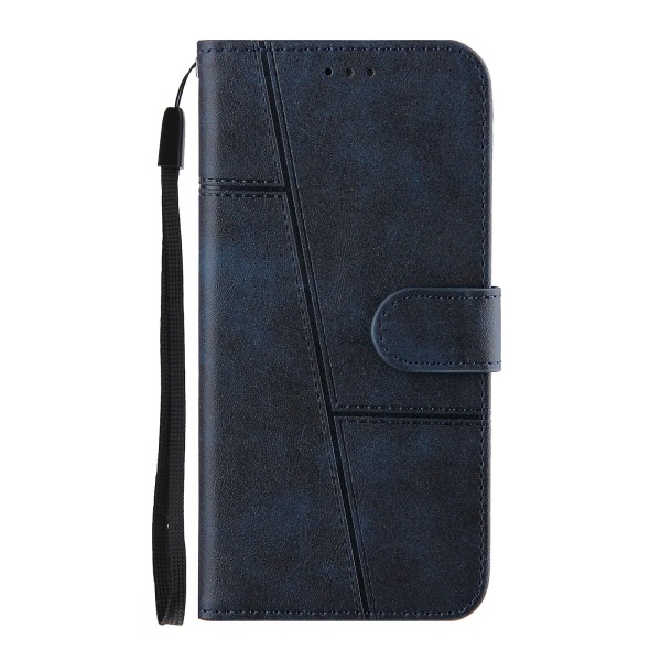 Kompatibel med Oppo A94 5g Case Läder Folio Cover Plånbok Magnetic Premium Etui Coque - Blå