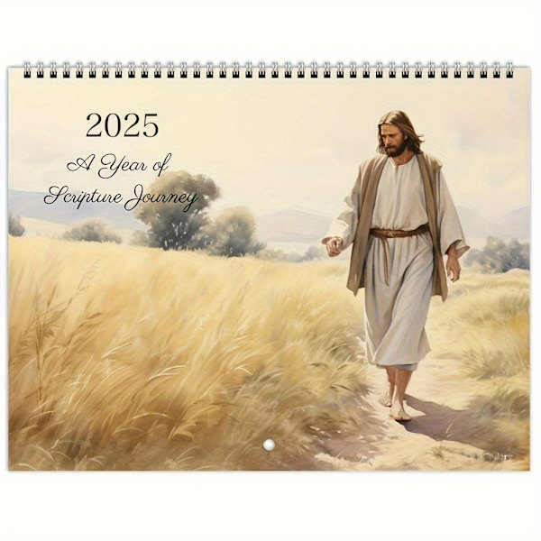 2025 Jesus Kalender Jesus Reisebilde Maleri Skrivebordskalender Dagsplan