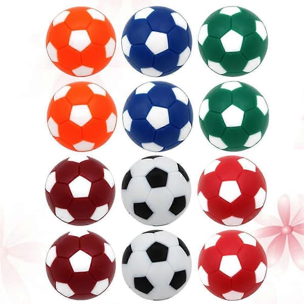 12 STK Udskiftningsfodbolde Bordfodboldbolde Bordfodboldbolde Udskiftningsfodbolde Bordfodboldfodbolde