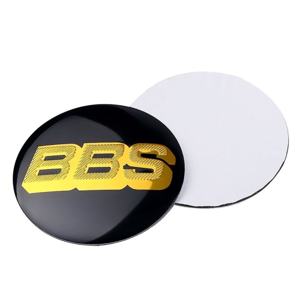 4 st 70 80mm Bilsymbol Emblem Dekal Bilstyling 70mm Black Silver