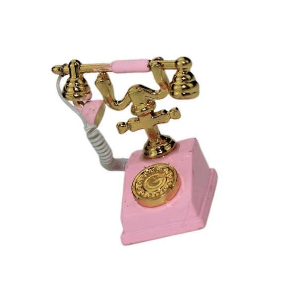Telefono De Juguete Para Nias Miniatyyri nukkehuonekalujen sisustus Vintage Puhelinnukkelelu