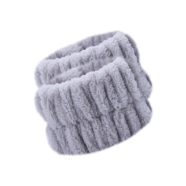 par med ansiktsvask armbånd håndled spa vask bånd mikrofiber håndled beige One-size