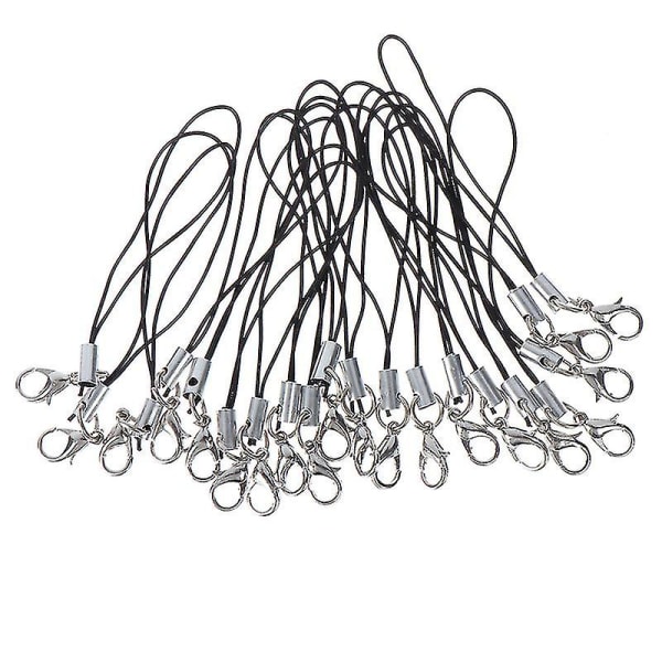 10 stk. Lanyard nøglering til USB Flash Drive Strap String Sort Hfmqv