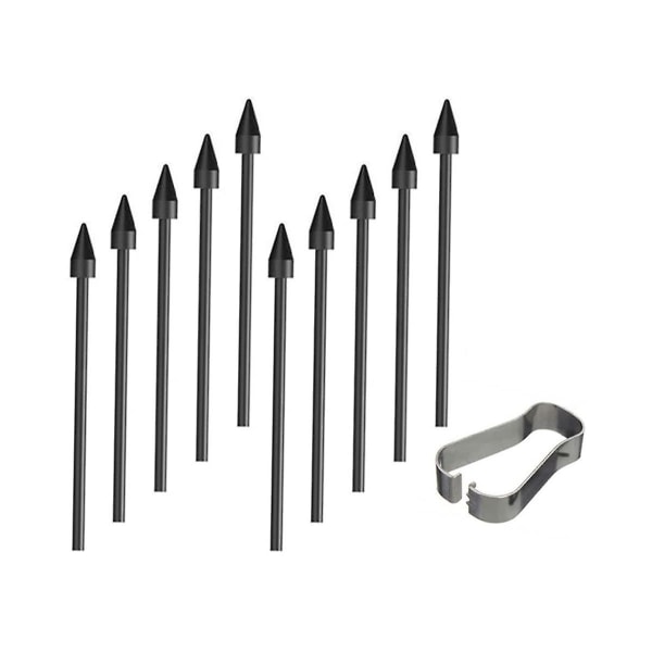 10 stk Stylus Tips Stylus Refill Spen Refill for Samsung Galaxy Tab S6Lite S6/S7/S7/S8 Note10/Note20 Black