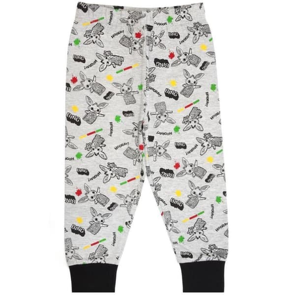 Bing Bunny Gutter It's A Bing Thing Langarmet Pyjamas Sett 3-4 År Grå/Svart Grey/Black 3-4 Years