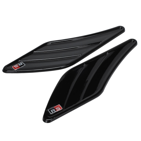 2 stk Abt Side Gills klistremerke for A5 S5 A4 B8 B6 A6 A3 R8 - Abt klistremerke, svart Black