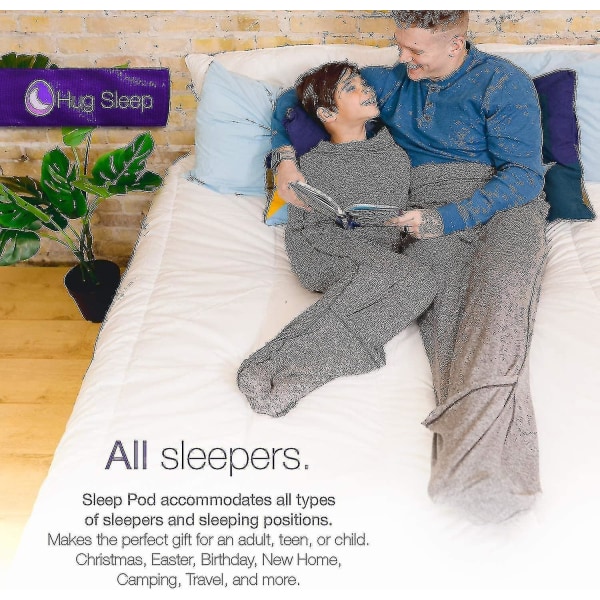 Kram Søvn, Sleep Pod Move Tæppe til mænd, kvinder, teenagere og børn l
