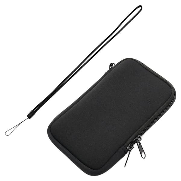 Universal Neoprene Mobile Phone Case - Protective Black Pouch Black Black Svart