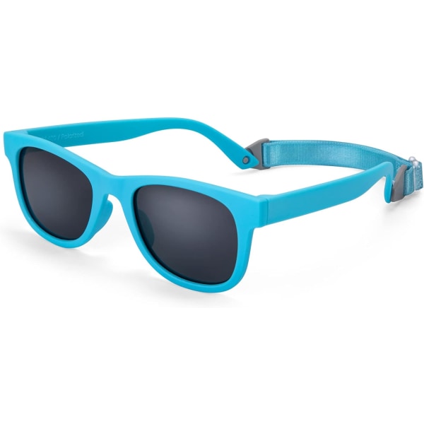 Polariserede børnesolbriller Anti UV400 Baby solbriller Fleksibelt gummistel Unisex sportsbriller til 2-7 år gammel pige og dreng