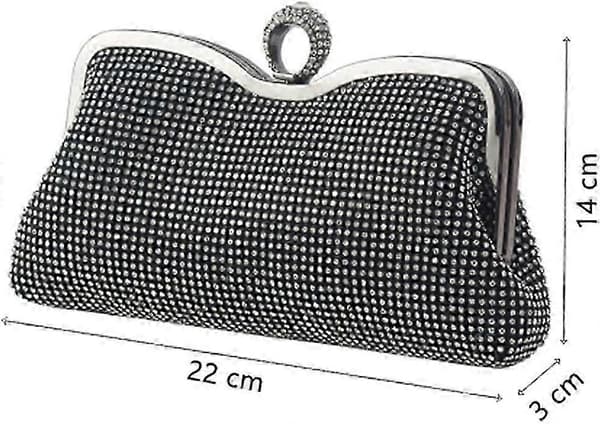 Rhinestone Damkoppling (Svart)