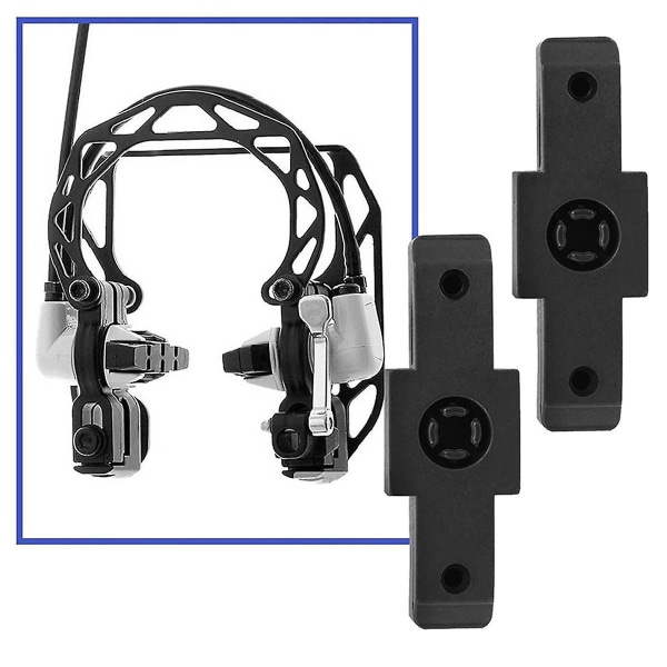 8 par cyklebremseklodser til Hs11/ Hs22/hs24/ Hs33 /hs66 50mm bremseklods V-bremseklods landevejscykel A Black