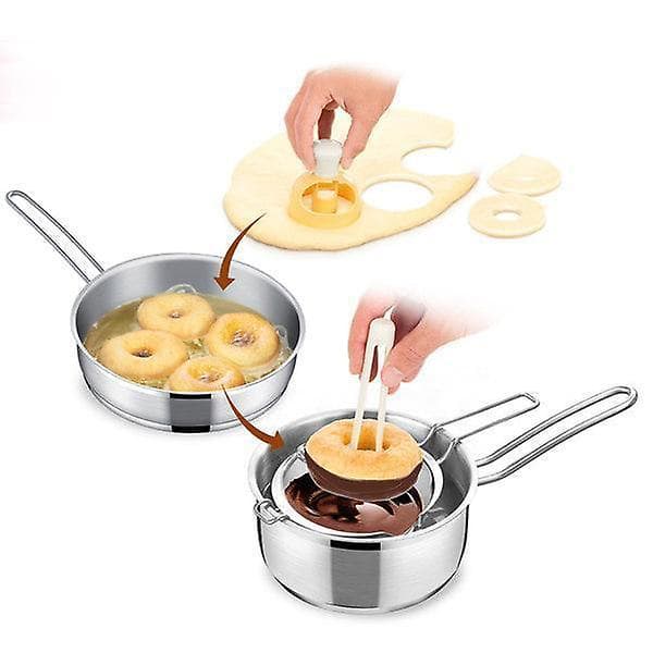 Munkstenciler med dopptång, skrapa och måttsked DIY munkformare desserter