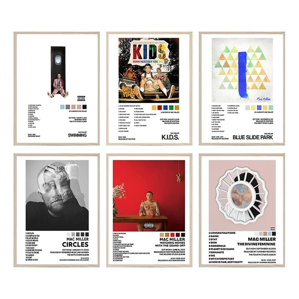 Mac Miller Album Plakat Musik Album Plakat Til Værelse Æstetisk Lærred Vægkunst Soveværelsesindretning