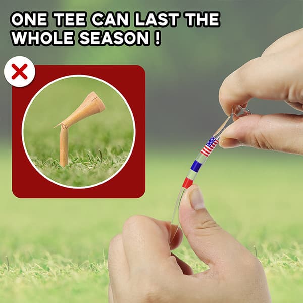 Golf tee cup transparent printing flag PC golf tee colorful flag tee 0.25