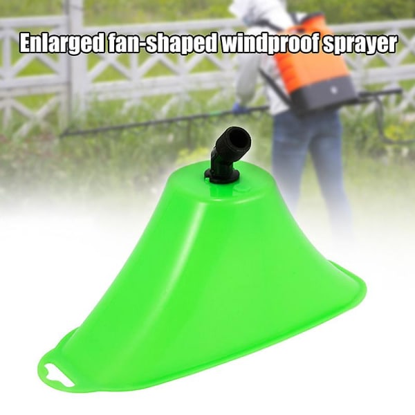 Vifteformet vindafvisende sprøjte til have til græsvanding Håndvanding til landbrugsbrug Single Nozzle Small (green)