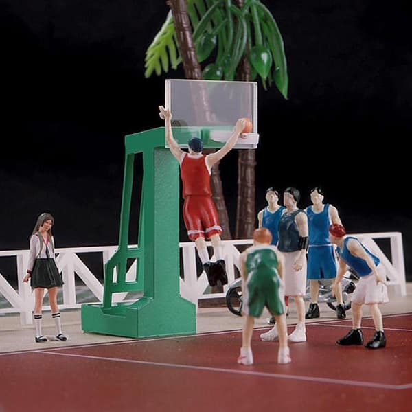 Basketballspiller Dukke Simulation Miniature Legetøj til Rollespil Stil A Style C optional