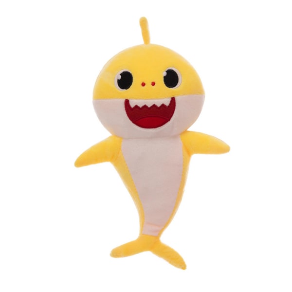 Baby-haj leksak självlysande mjuka plyschleksaker Kudde Pp bomull present till barn med ljud