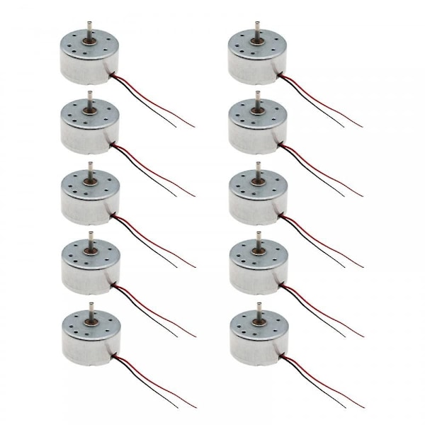 10 kpl DC Mini 300 Moottoria, 3v 7000rpm Sähkögeneraattorin Moottori Metalli Leikkiauto Moottori Leikkikalulle/4wd