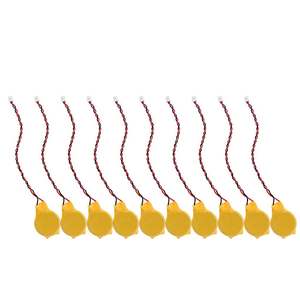 10 stk./ Notebook Bios Cmos batteri - bærbar batteri Cr2032 2p bundkort batteri med ledning 3v med klæbemiddel 230mah