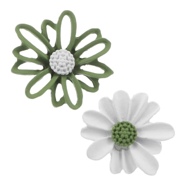 Resin Daisy Studs Boho Daisy Blomsterøreringe til kvinder 1 par minimalistisk stil
