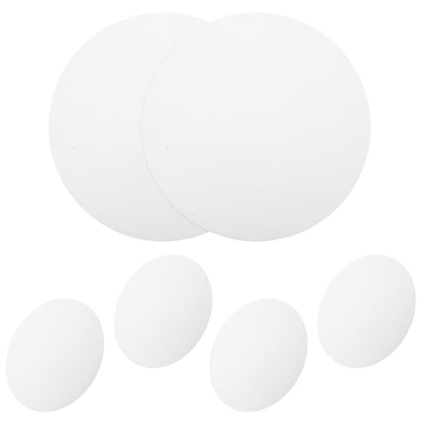 6 stk. flate downlight-diffusorplater for utskifting av lysmykhet, innfelt belysning, antirefleksdiffusor, DIY-lampebunndeksler