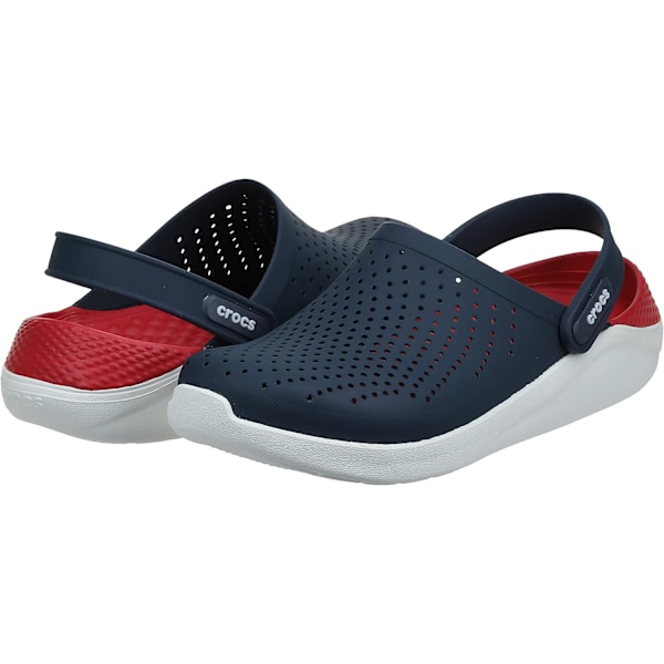 Crocs LiteRide Clog för Unisexvuxna Marinblå/Peppar 38/39 EU