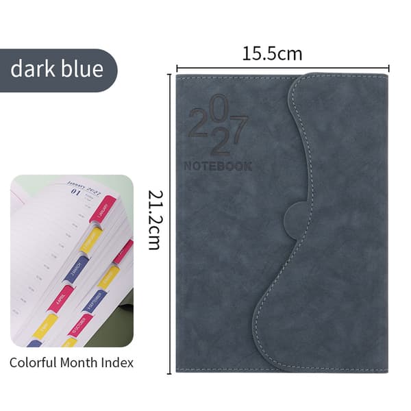 Deep Blue Planner 365-dagars resplaneringsanteckningsbok 2027