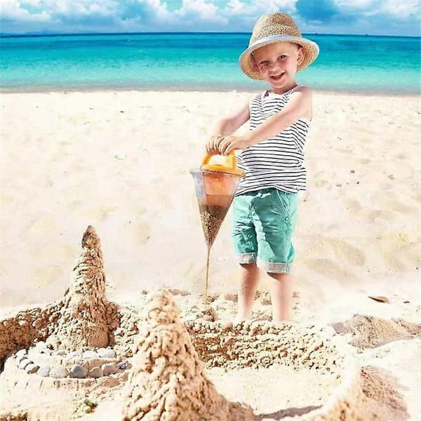 BeachFunnel Sandleke, Sandhellingsstrakt for barn green 2pcs