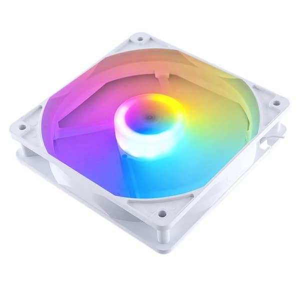 Fremadrettet luftstrøm 12 cm 4-bens støjsvag pc-køleventilator 45CFM luftstrøm ABS-konstruktion farve LED-belysning sort Black