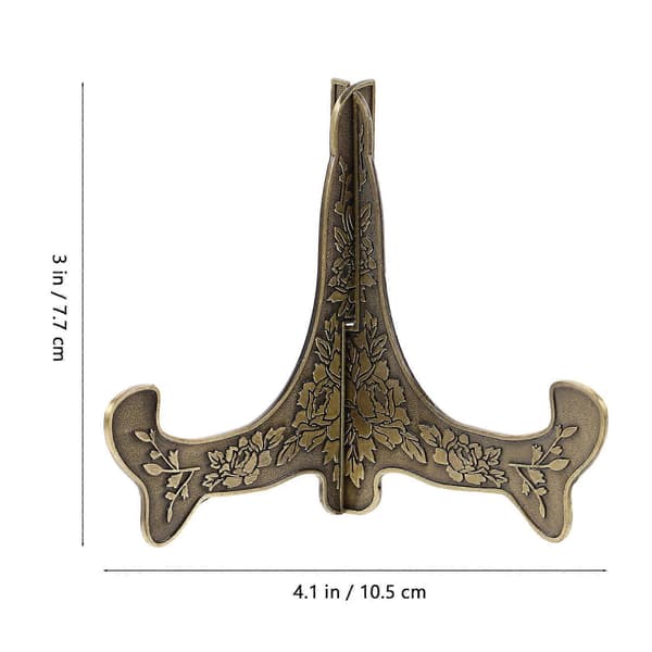 Billedramme Display Stand Zinklegering Pladestativ til Hjemmebrug 4 Stk.