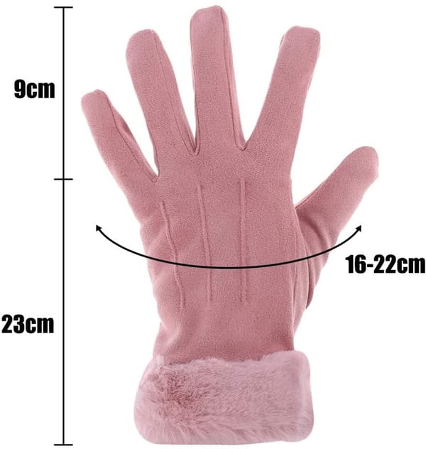 Vinterhandsker til kvinder - Varme Touchscreen Handsker til Kvinder - Pink