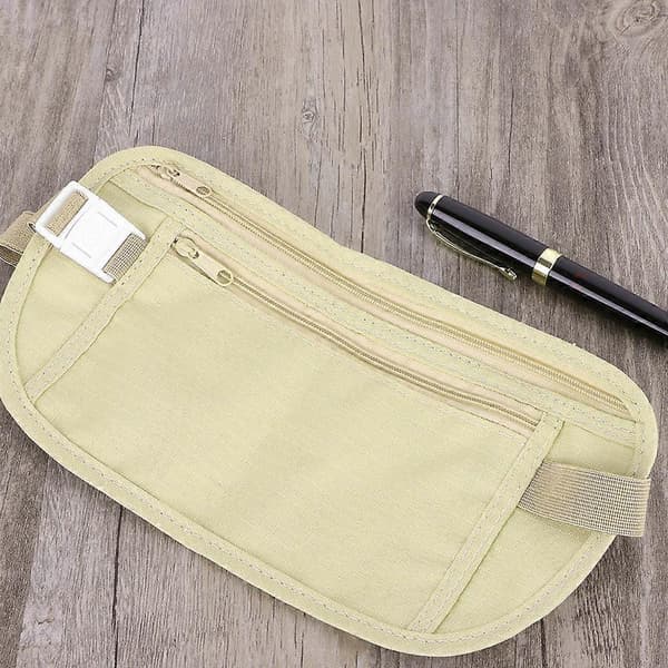 Travel Wallet Hidden Plånbok Pass Pengar Midjeväska Slim Säkerhet