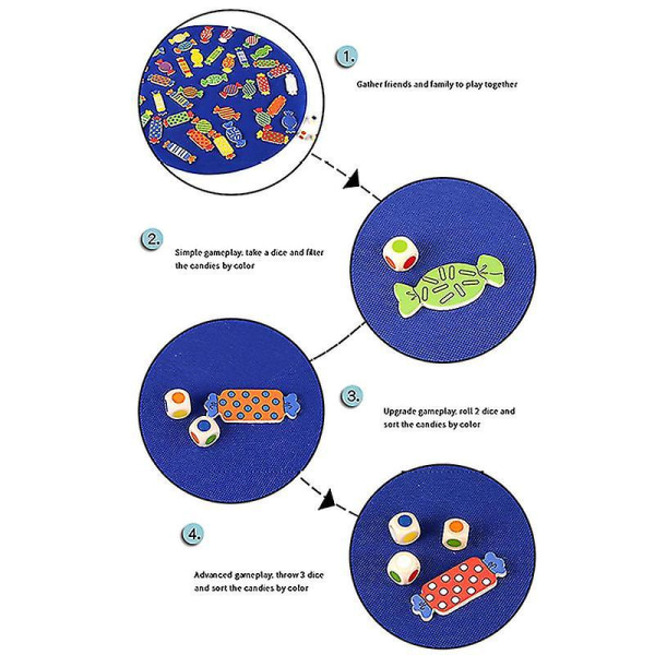 Træbørn Candy Spil Form Matchende Hukommelseslegetøj Farve Kognition Forælder-barn Interaktion Pædagogisk legetøj Gave til dreng Pige B-no box