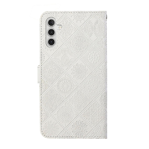 Lærveske til Samsung Galaxy A14 5g White