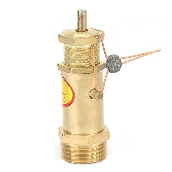 G1/2 Luftkompressor Sikkerhedsventil Messing til Kedel Dampgenerator (7KG)